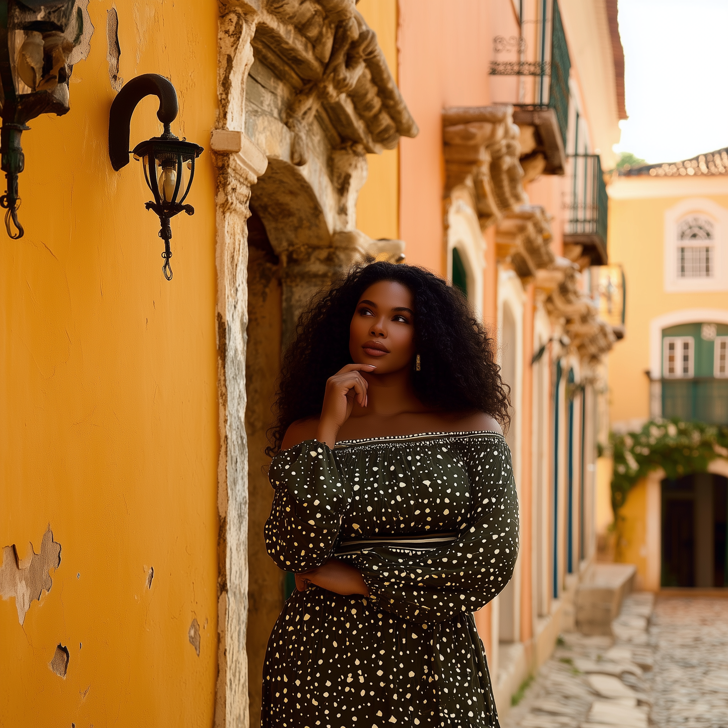 VESTIDO LONGO "ONÇA VERDE" | MANUELLITA