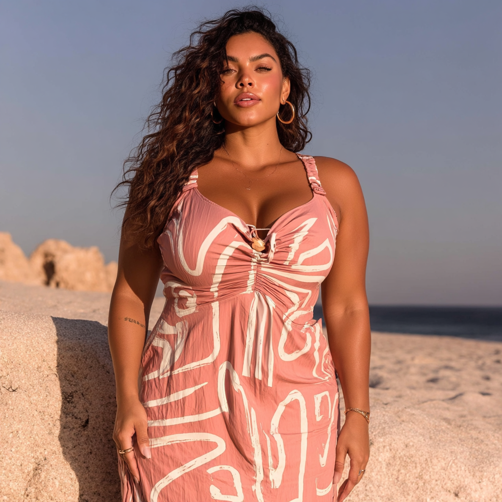 VESTIDO MIDI “TRAÇO SOLAR” | MANUELLITA