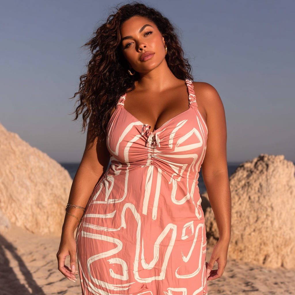 VESTIDO MIDI “TRAÇO SOLAR” | MANUELLITA
