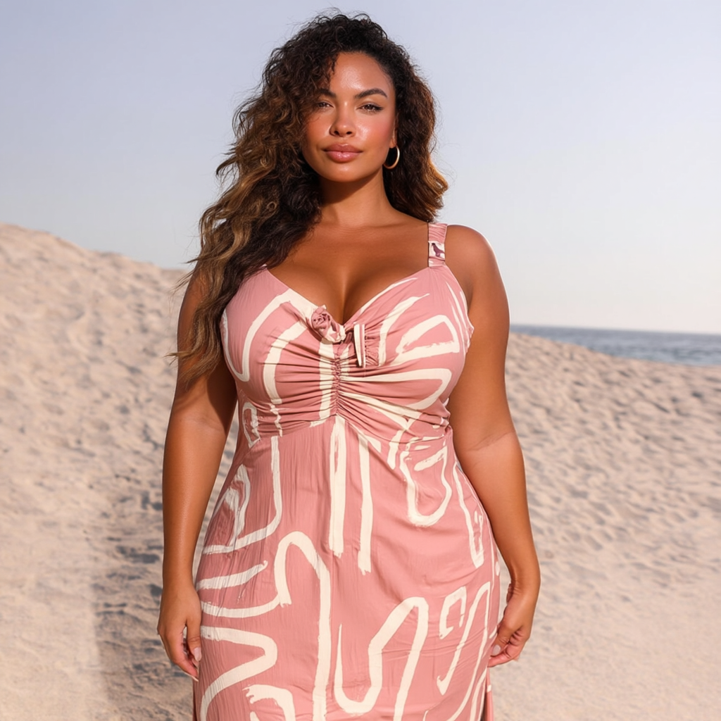 VESTIDO MIDI “TRAÇO SOLAR” | MANUELLITA