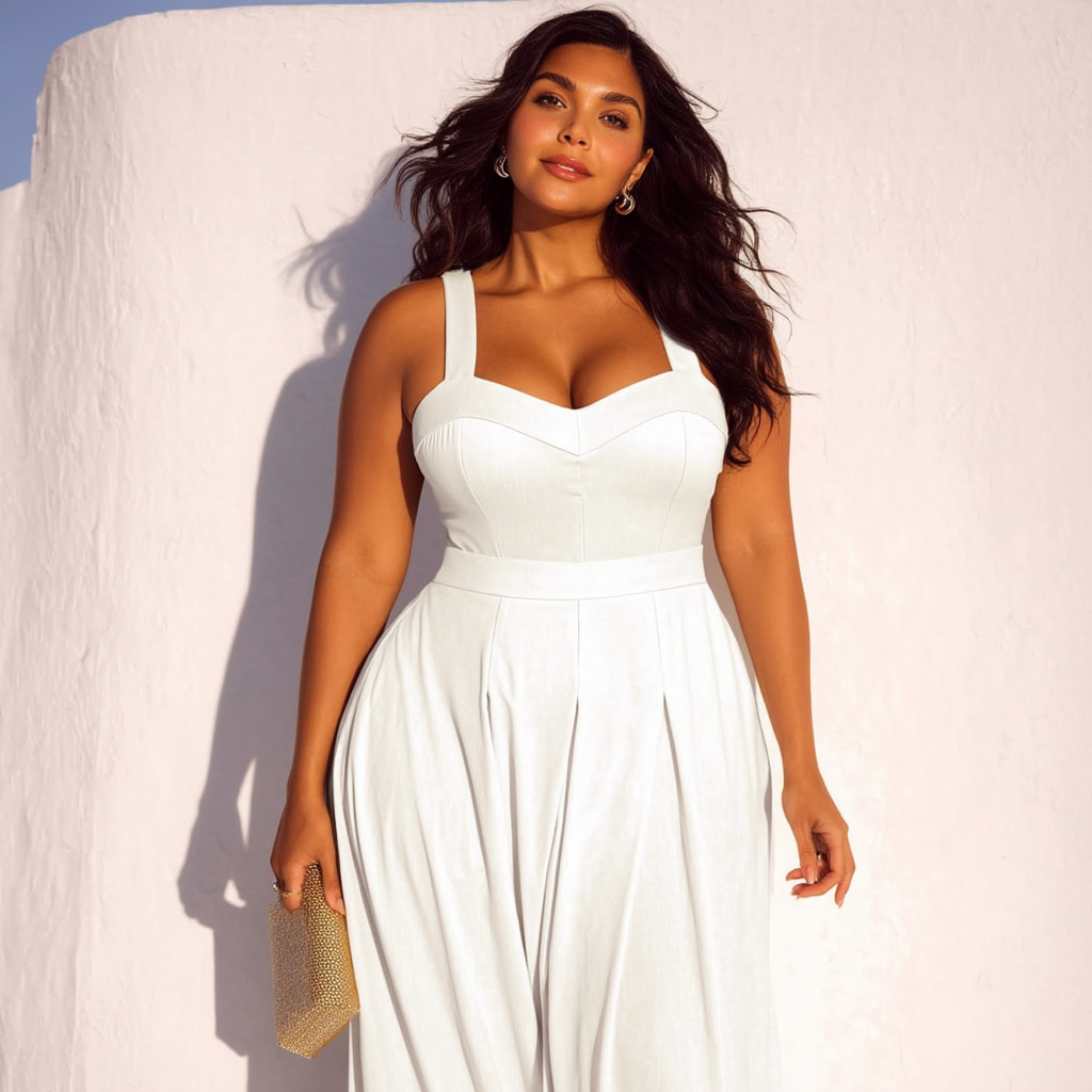 VESTIDO DECOTE PRINCESA BRANCO (LONGO) | MANUELLITA