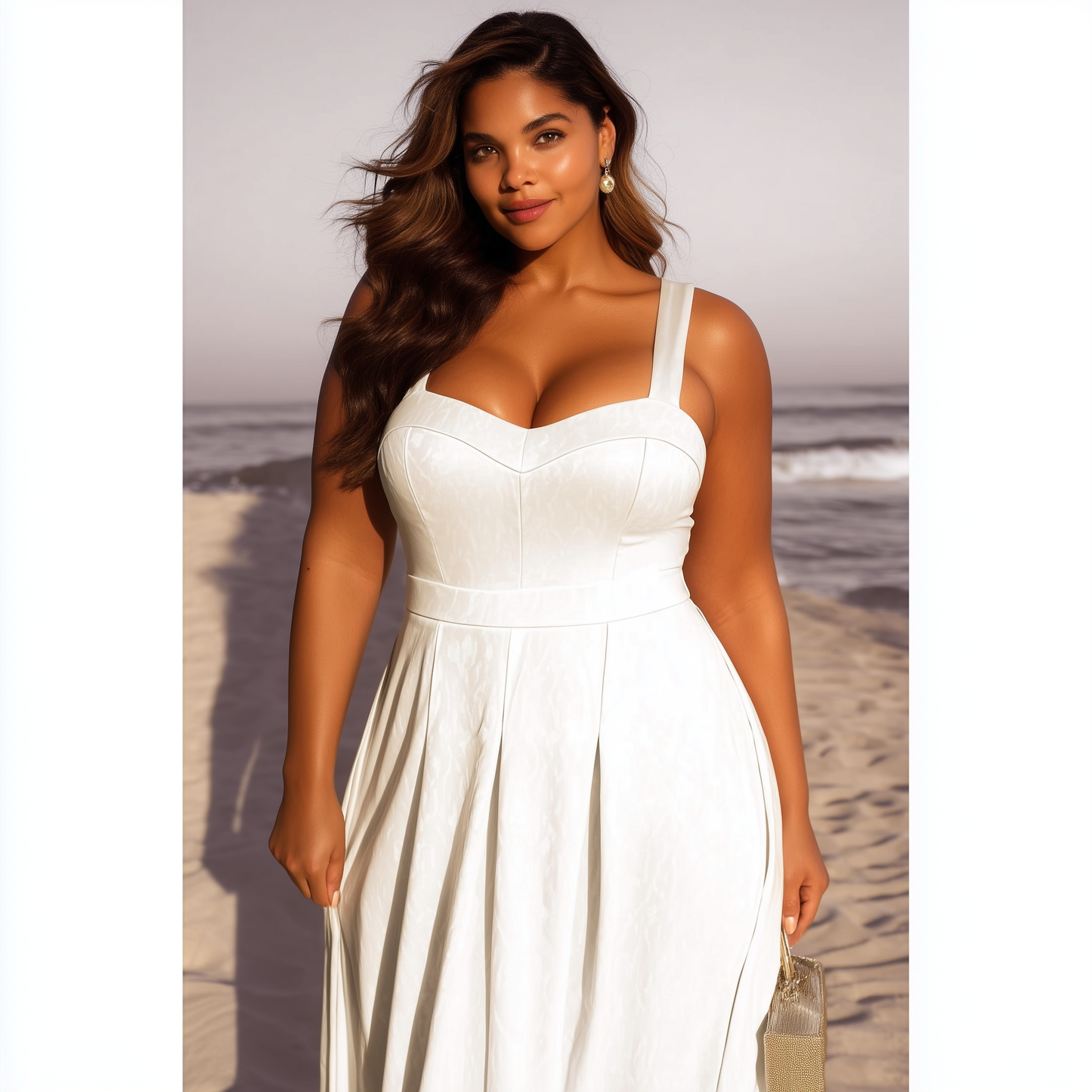VESTIDO DECOTE PRINCESA BRANCO (LONGO) | MANUELLITA