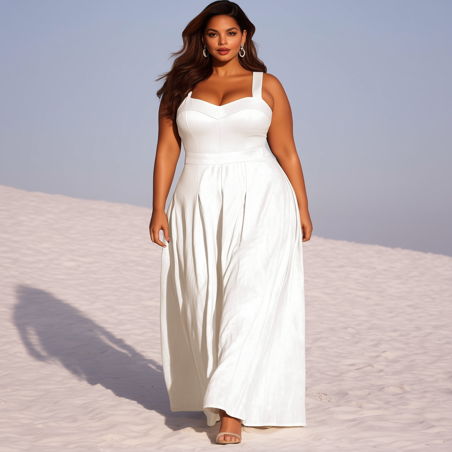 VESTIDO DECOTE PRINCESA BRANCO (LONGO) | MANUELLITA