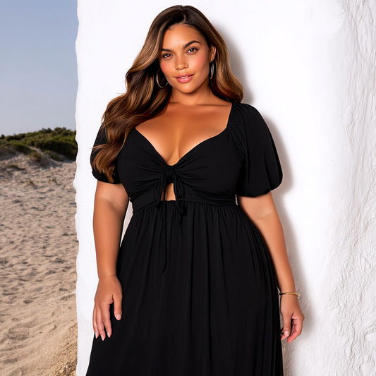 VESTIDO LONGO "ÍRIS PRETO" | MANUELLITA